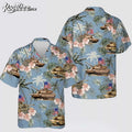 US Army M1 Abrams Tank 4th Of July Hawaiian - Adult & Kids T-Shirts, Sweatshirts & Hoodies apparel design preview 1