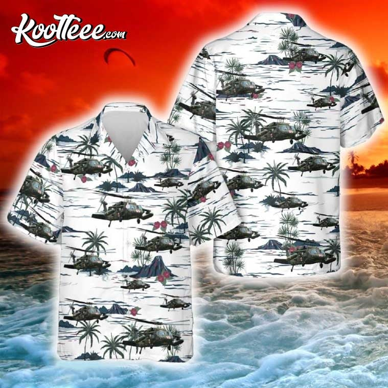 US Army UH60 Blackhawk MEDEVAC Helicopter Hawaiian - Adult & Kids T-Shirts, Sweatshirts & Hoodies apparel design preview 1