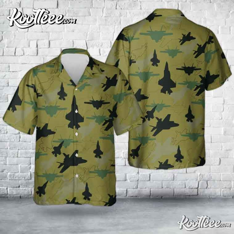 US Marine Corps F-35B Lightning II Hawaiian - Adult & Kids T-Shirts, Sweatshirts & Hoodies apparel design preview 1