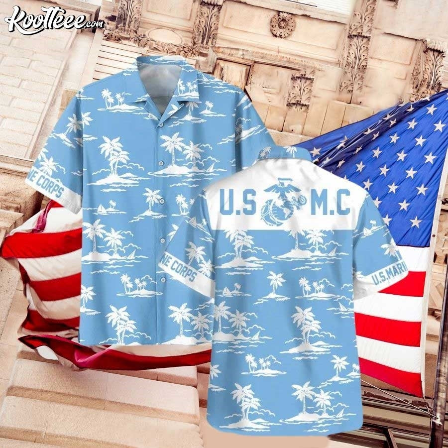 US Marine Corps Hawaiian - Adult & Kids T-Shirts, Sweatshirts & Hoodies apparel design preview 1