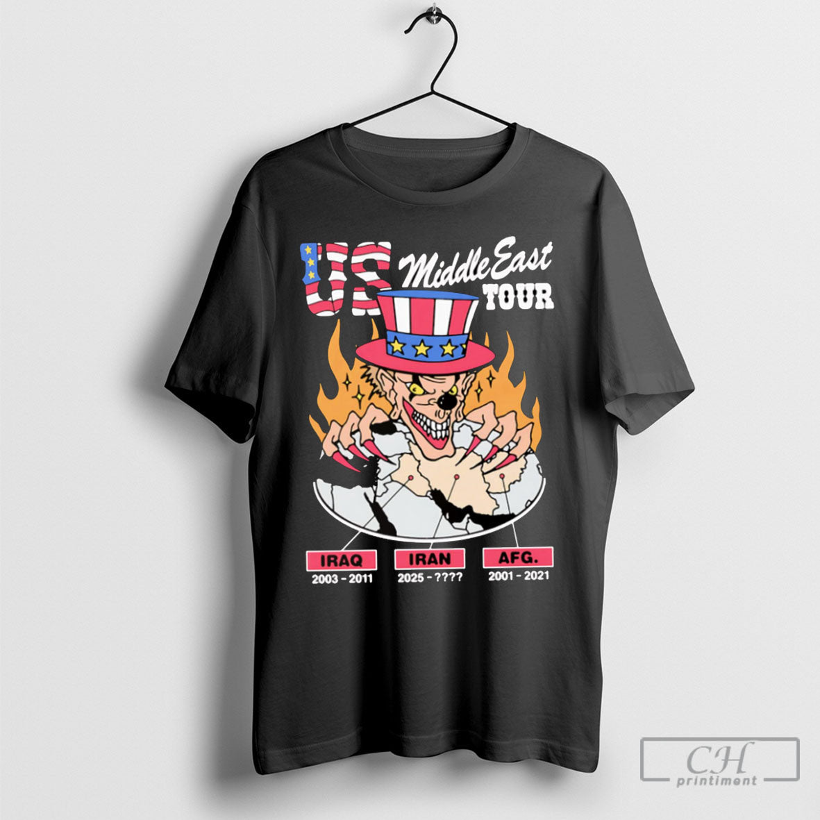 Us Middle East Tour - Adult & Kids T-Shirts, Sweatshirts & Hoodies apparel design preview 1