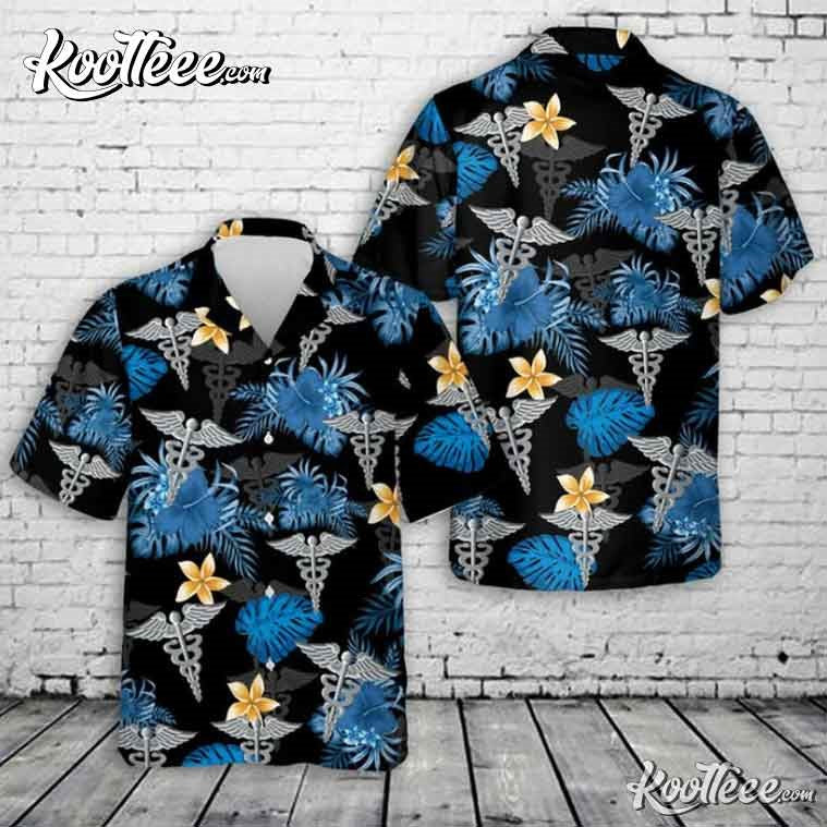 US Navy Hospital Corpsman Hawaiian - Adult & Kids T-Shirts, Sweatshirts & Hoodies apparel design preview 1