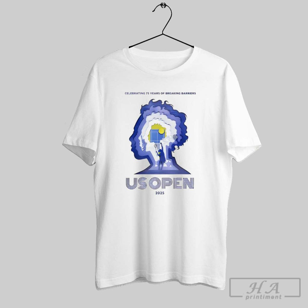 Us Open Tennis 2025 Celebrating 75 Years Of Breaking - Adult & Kids T-Shirts, Sweatshirts & Hoodies apparel design preview 1