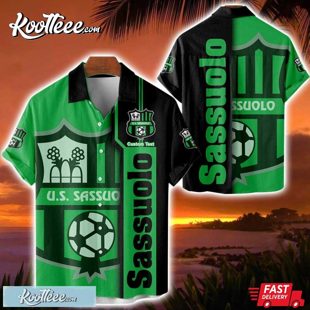 US Sassuolo Calcio Custom Name Hawaiian - Adult & Kids T-Shirts, Sweatshirts & Hoodies apparel design preview 1