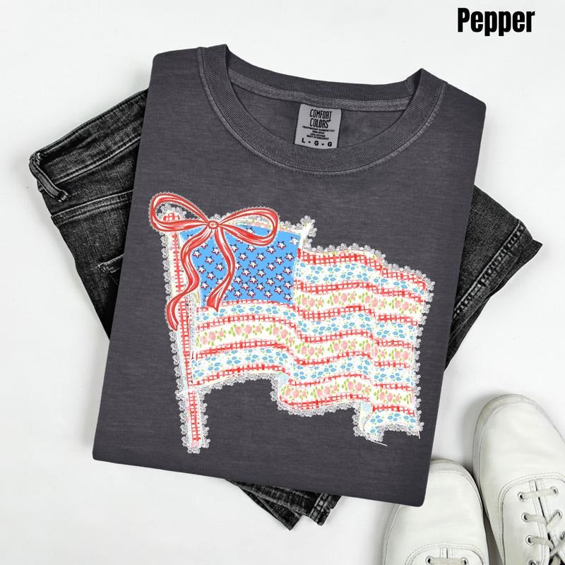 USA Flag Comfort Colors 'NLB' - Adult & Kids T-Shirts, Sweatshirts & Hoodies apparel design preview 1