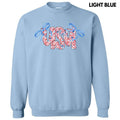 USA Ditzy Floral 'NLB' - Adult & Kids T-Shirts, Sweatshirts & Hoodies apparel design preview 1
