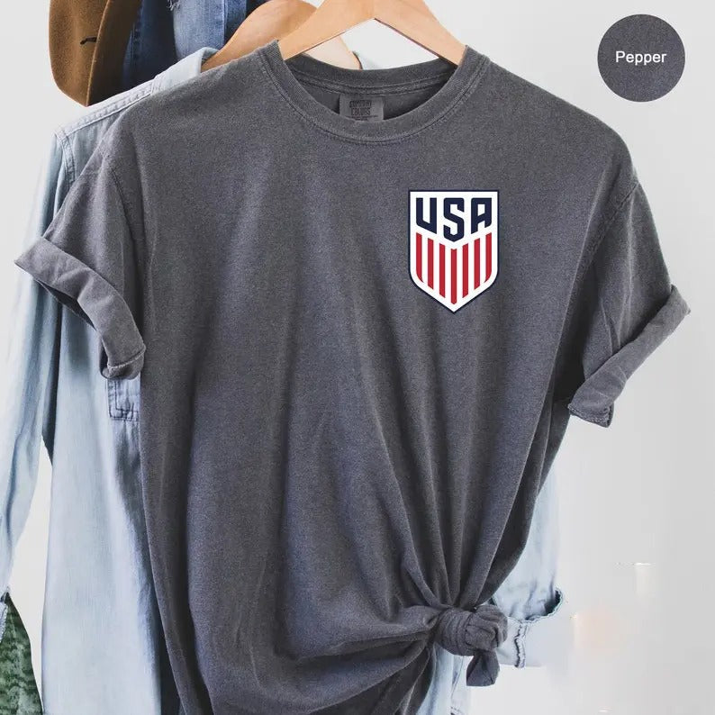 USA National Team Comfort Colors American Flag Logo - Adult & Kids T-Shirts, Sweatshirts & Hoodies apparel design preview 1