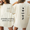 USA Probably Reading About Dragons Dragon Rider - Adult & Kids T-Shirts, Sweatshirts & Hoodies apparel design preview 1