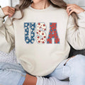USA Retro America 4th July Sublimation Patriotic - Adult & Kids T-Shirts, Sweatshirts & Hoodies apparel design preview 1