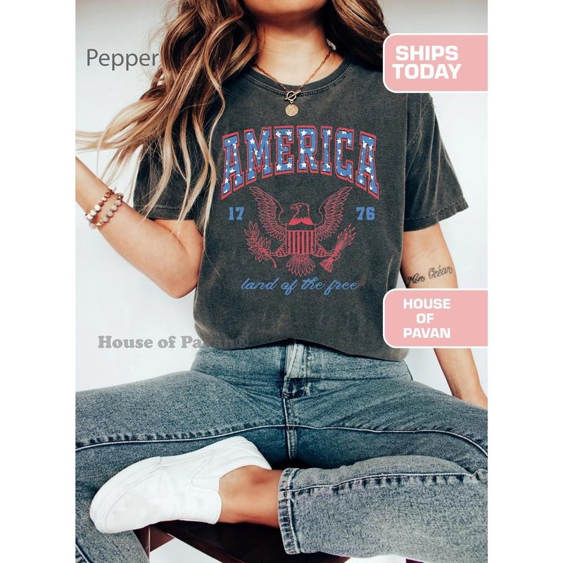 USA Summer BBQ Red White Blue America 4th July Fourth - Adult & Kids T-Shirts, Sweatshirts & Hoodies apparel design preview 1