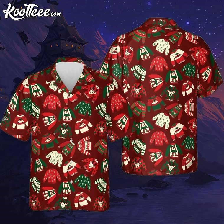 Ugly Christmas Sweaters Seamless Hawaiian - Adult & Kids T-Shirts, Sweatshirts & Hoodies apparel design preview 1