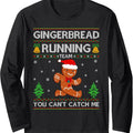 Ugly Xmas Gingerbread Running Team - Adult & Kids T-Shirts, Sweatshirts & Hoodies apparel design preview 1