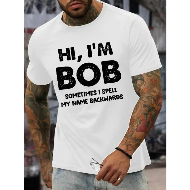 Ultra Soft Breathable Moisture Wicking "HI I'M BOB" - Adult & Kids T-Shirts, Sweatshirts & Hoodies apparel design preview 1