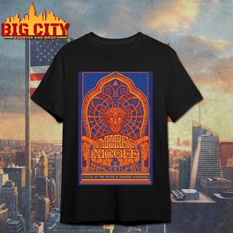 Umphrey's McGee Madison, WI January 23 2026 Concert - Adult & Kids T-Shirts, Sweatshirts & Hoodies apparel design preview 1