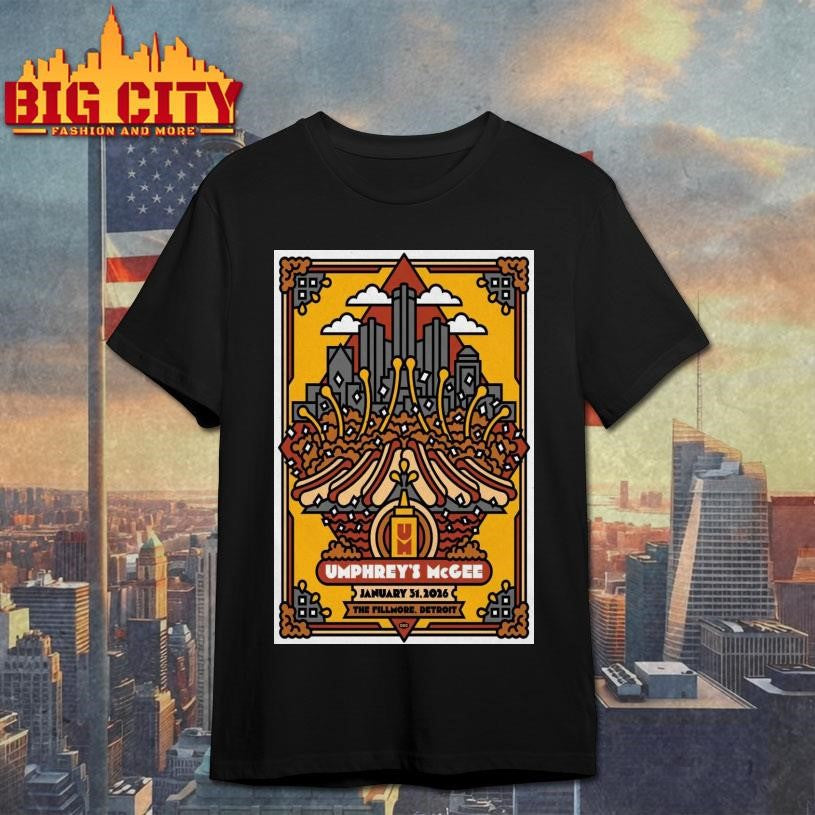 Umphrey’s McGee The Fillmore Detroit January 31 - Adult & Kids T-Shirts, Sweatshirts & Hoodies apparel design preview 1