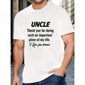 Uncle Appreciation" Casual Breathable Cotton Crew - Adult & Kids T-Shirts, Sweatshirts & Hoodies apparel design preview 1