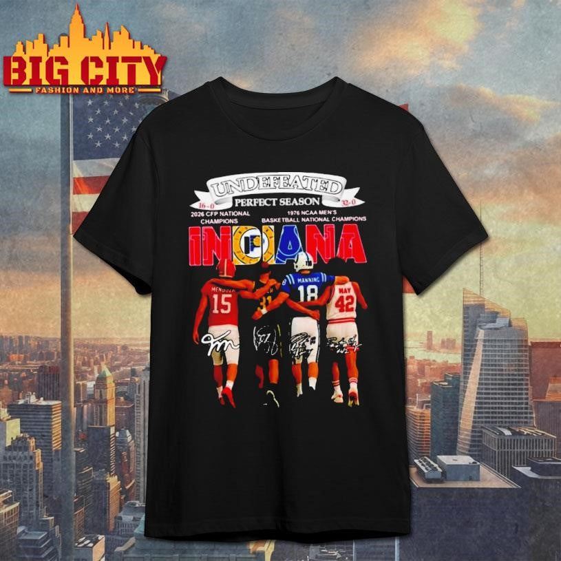 Undefeated Perfect Season Indiana City Sports 16 0 32 - Adult & Kids T-Shirts, Sweatshirts & Hoodies apparel design preview 1