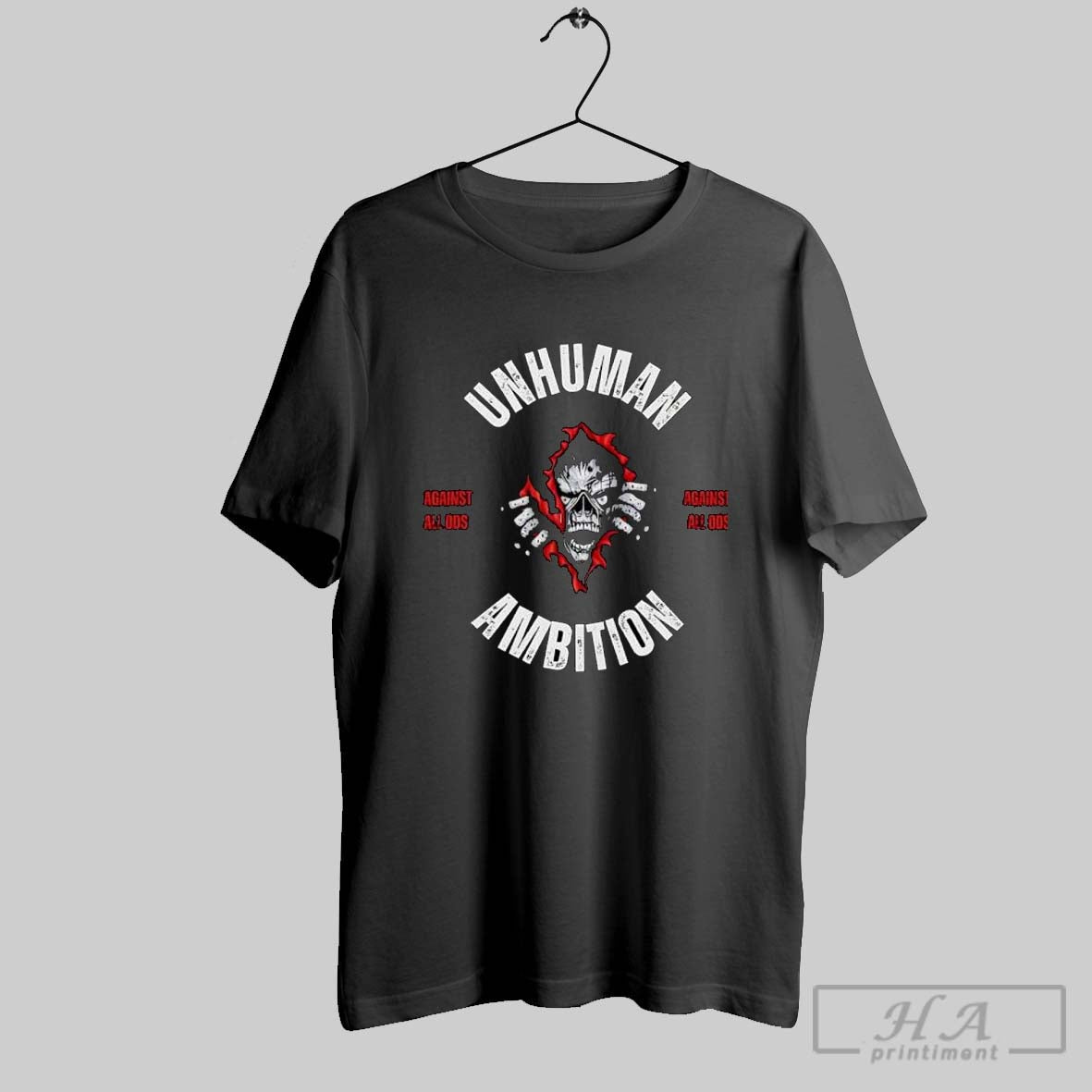 Unhuman Ambition Against All Odds Sweater And V Neck - Adult & Kids T-Shirts, Sweatshirts & Hoodies apparel design preview 1