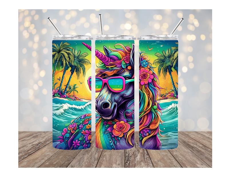 Unicorn 20oz Stainless Steel Tumbler - Adult & Kids T-Shirts, Sweatshirts & Hoodies apparel design preview 1