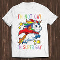 Unicorn Super Gay Pride LGBT LGBTQ Ally Rainbow Flag - Adult & Kids T-Shirts, Sweatshirts & Hoodies apparel design preview 1