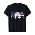 Unique English Bulldog Dog American Flag Retro Puppy - Adult & Kids T-Shirts, Sweatshirts & Hoodies apparel design preview 1
