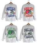 All Teams Football Ash Grey Vintage Sport Classic - Adult & Kids T-Shirts, Sweatshirts & Hoodies apparel design preview 1