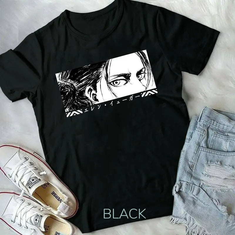 Attack Titan Season 4 Eren Tatakae AoT Anime Yeager S - Adult & Kids T-Shirts, Sweatshirts & Hoodies apparel design preview 1