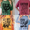 Comfort Colors House Crest World Tour 1984 HP - Adult & Kids T-Shirts, Sweatshirts & Hoodies apparel design preview 1