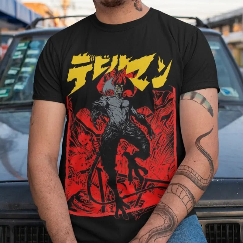 Devilman Crybaby Anime Akira Fudo Ryo Asuka Manga - Adult & Kids T-Shirts, Sweatshirts & Hoodies apparel design preview 1