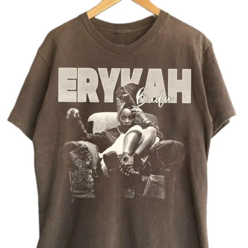 Erykah Badu Vintage 90s Album Music Rapper Classic - Adult & Kids T-Shirts, Sweatshirts & Hoodies apparel design preview 1
