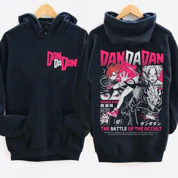 Anime Manga OKARUN Cotton Dandadan Double Sided - Adult & Kids T-Shirts, Sweatshirts & Hoodies apparel design preview 1
