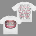 Mouth Letter Print Jesus Smiled S 3XL Streetwear Tops - Adult & Kids T-Shirts, Sweatshirts & Hoodies apparel design preview 1