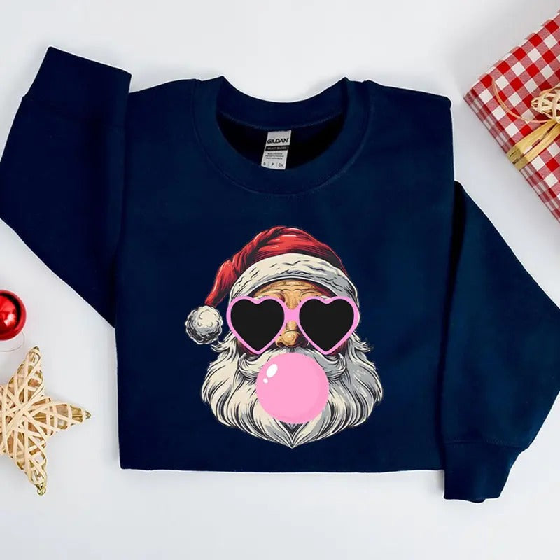 Santa Bubble Gum Funny Fabric - Adult & Kids T-Shirts, Sweatshirts & Hoodies apparel design preview 1