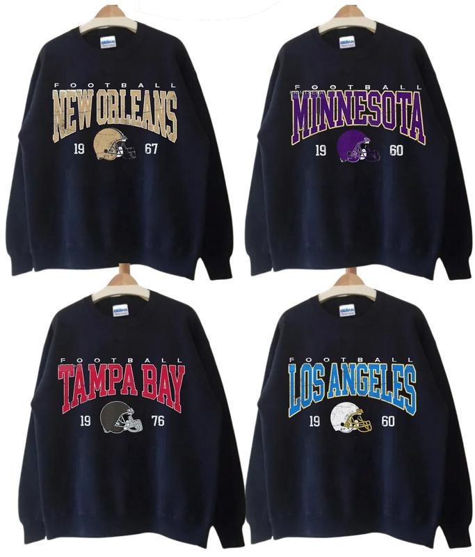 Vintage Football All Teams Classic Sport Menswear - Adult & Kids T-Shirts, Sweatshirts & Hoodies apparel design preview 1