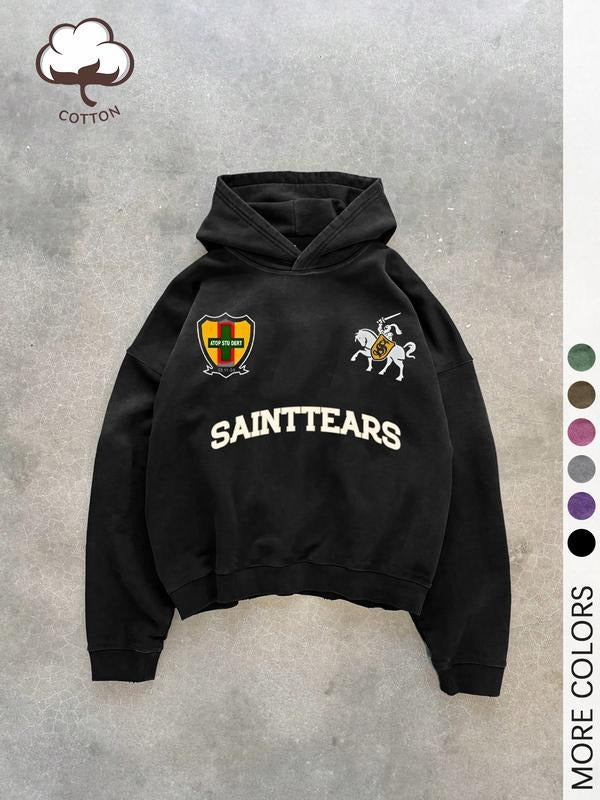 'S "SAINTTEARS" Print Regular Washed Cotton Vintage - Adult & Kids T-Shirts, Sweatshirts & Hoodies apparel design preview 1
