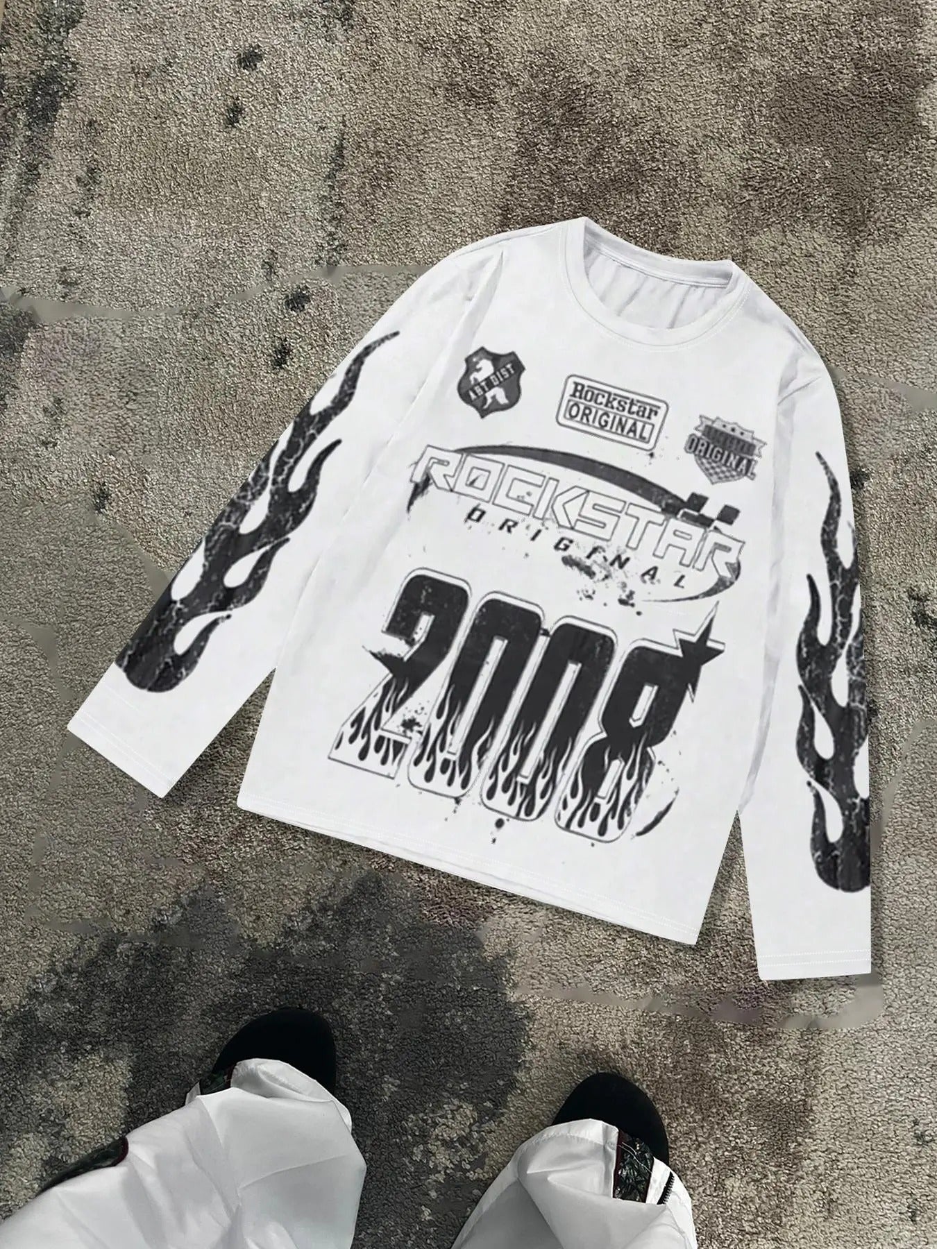 'S Fire Letter Print Street Casual Round Neck Daily - Adult & Kids T-Shirts, Sweatshirts & Hoodies apparel design preview 1