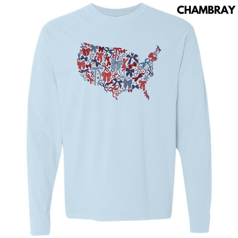 United States Bows Comfort Colors 'NLB' - Adult & Kids T-Shirts, Sweatshirts & Hoodies apparel design preview 1