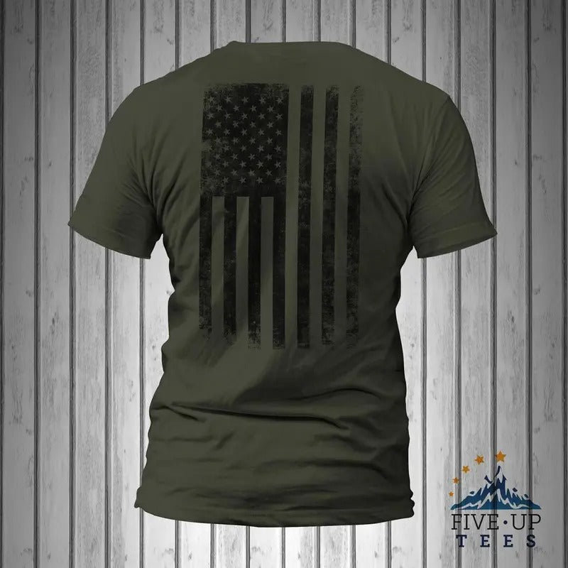United States America Distressed Black Vertical USA - Adult & Kids T-Shirts, Sweatshirts & Hoodies apparel design preview 1