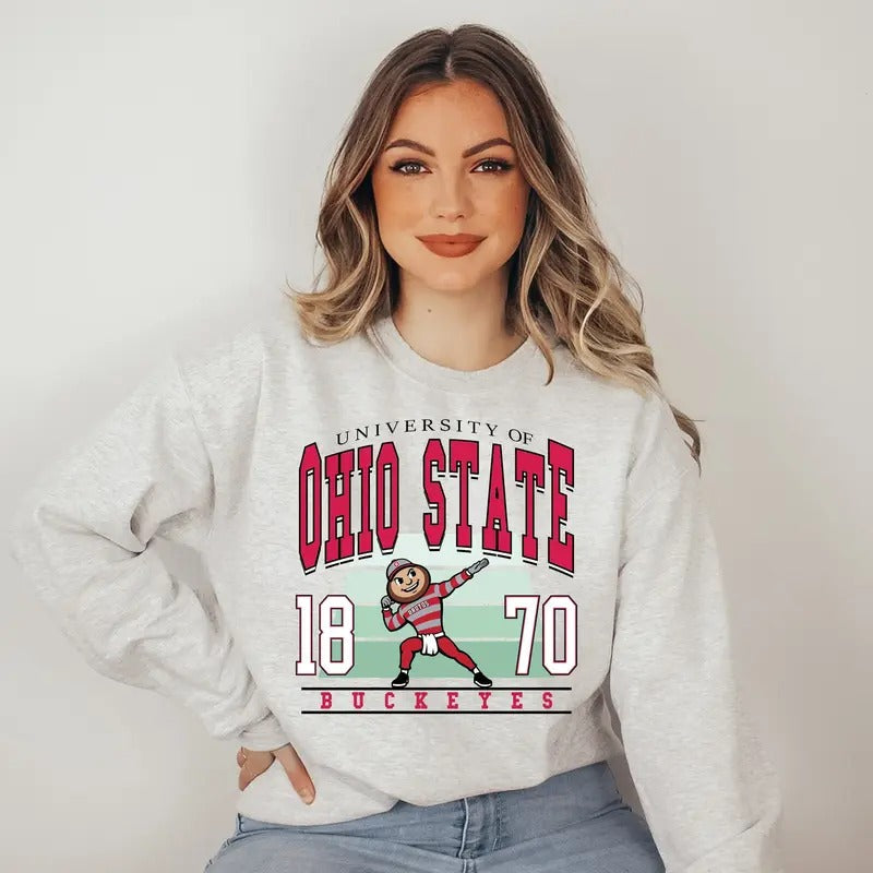 University Ohio State Vintage Football - Adult & Kids T-Shirts, Sweatshirts & Hoodies apparel design preview 1