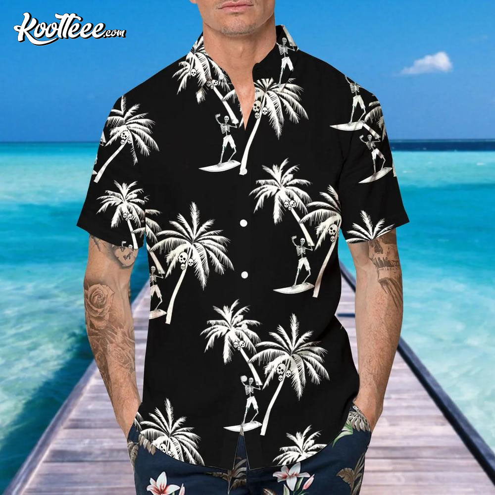 Coconut Tree Skull Black Hawaiian - Adult & Kids T-Shirts, Sweatshirts & Hoodies apparel design preview 1