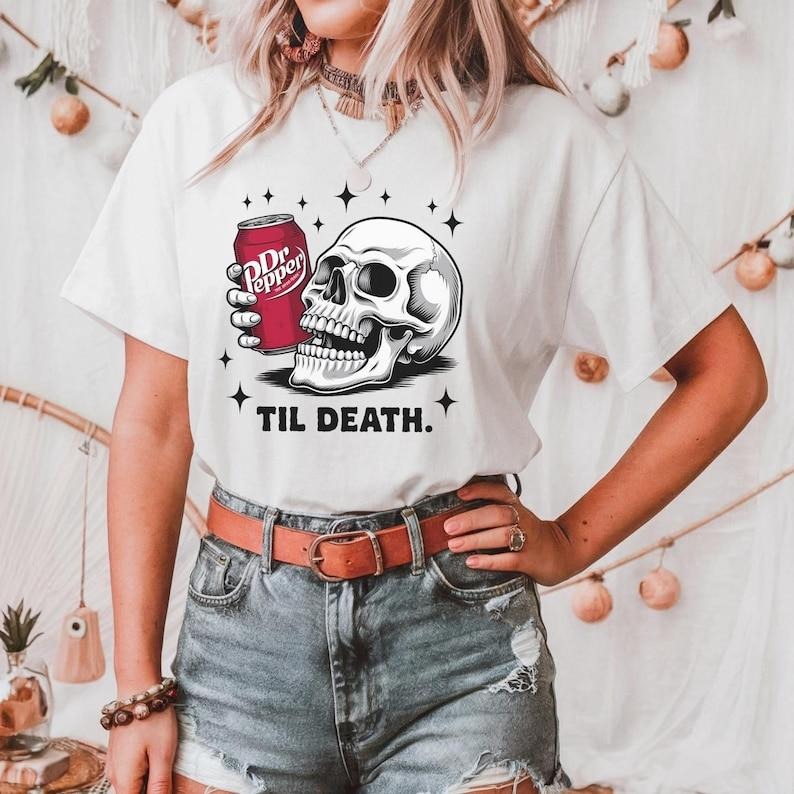 [Up 5XL] Til Death Dr Pepper Retro Soda Lovers - Adult & Kids T-Shirts, Sweatshirts & Hoodies apparel design preview 1