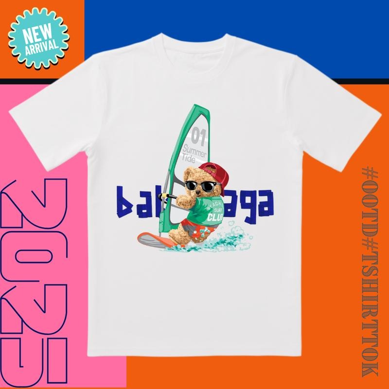 Summer Wave Champion! Teddy Bear Sailor 3D Cut UV - Adult & Kids T-Shirts, Sweatshirts & Hoodies apparel design preview 1