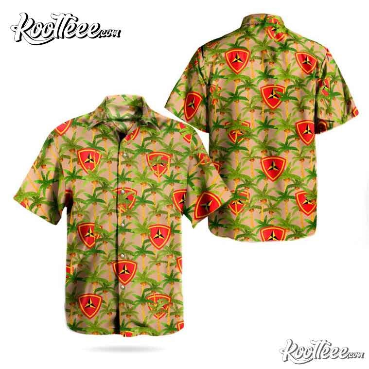 Us Marine Corps 3rd Division Hawaiian - Adult & Kids T-Shirts, Sweatshirts & Hoodies apparel design preview 1