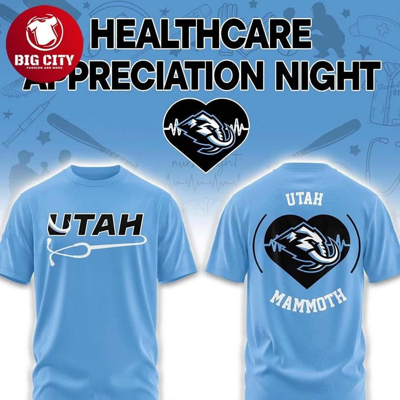 Utah Mammoth x Healthcare Appreciation 2026 Night Two - Adult & Kids T-Shirts, Sweatshirts & Hoodies apparel design preview 1