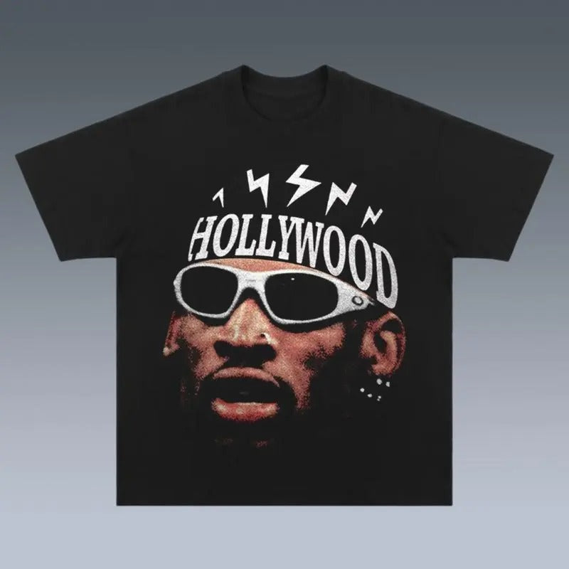 VINTAGE DENNIS RODMAN BOOTLEG Top Womenswear - Adult & Kids T-Shirts, Sweatshirts & Hoodies apparel design preview 1