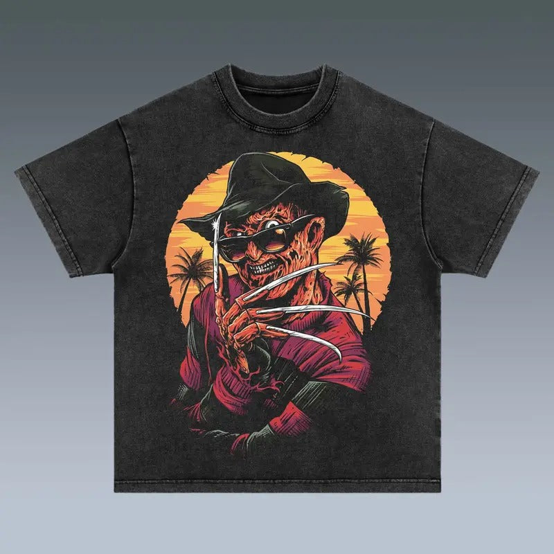 VINTAGE FREDDY KRUEGER Trending Movie 90s Fans Him - Adult & Kids T-Shirts, Sweatshirts & Hoodies apparel design preview 1