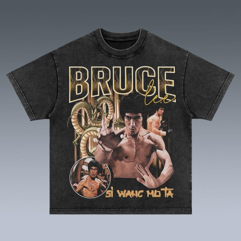 VINTAGE BRUCE LEE Trending Movie 90s Fans Him Her - Adult & Kids T-Shirts, Sweatshirts & Hoodies apparel design preview 1