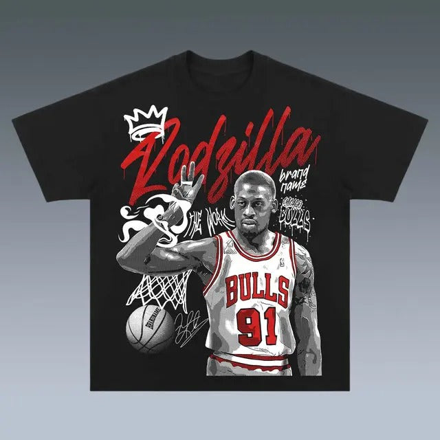 VINTAGE DENNIS RODMAN - Adult & Kids T-Shirts, Sweatshirts & Hoodies apparel design preview 1