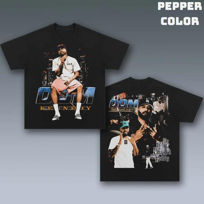 VINTAGE DOM KENNEDY Double Sided Prints Him Short - Adult & Kids T-Shirts, Sweatshirts & Hoodies apparel design preview 1