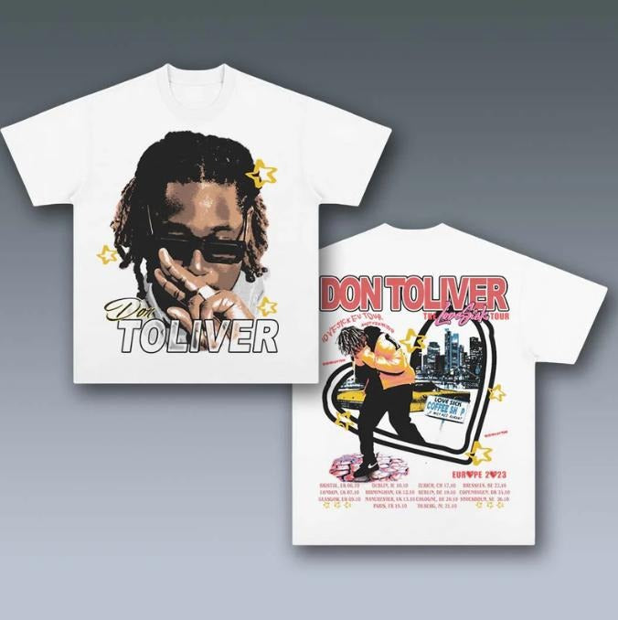 VINTAGE LOVE SICK TOUR Double Sided Prints Him Short - Adult & Kids T-Shirts, Sweatshirts & Hoodies apparel design preview 1